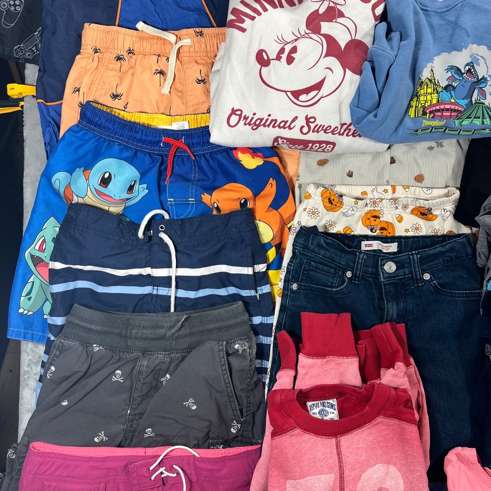 Kids Clothing Lot 36pc Size 6-Teen Zara Nike Disney Adidas Character Mix Winter - Picture 4 of 14